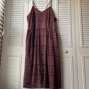 Chocolate colored lace sundress